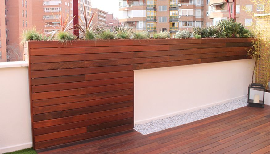 Diseño de jardín en terraza de ático