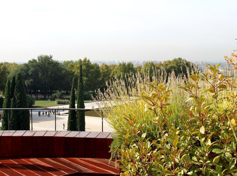 jardin en terraza pequeña