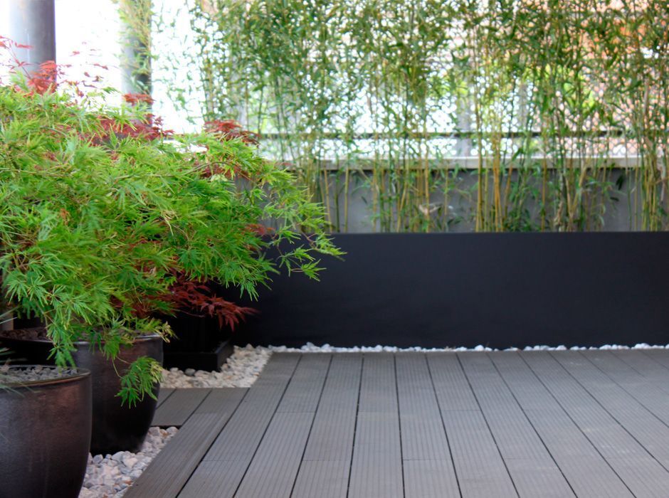 terraza minimalista en Madrid
