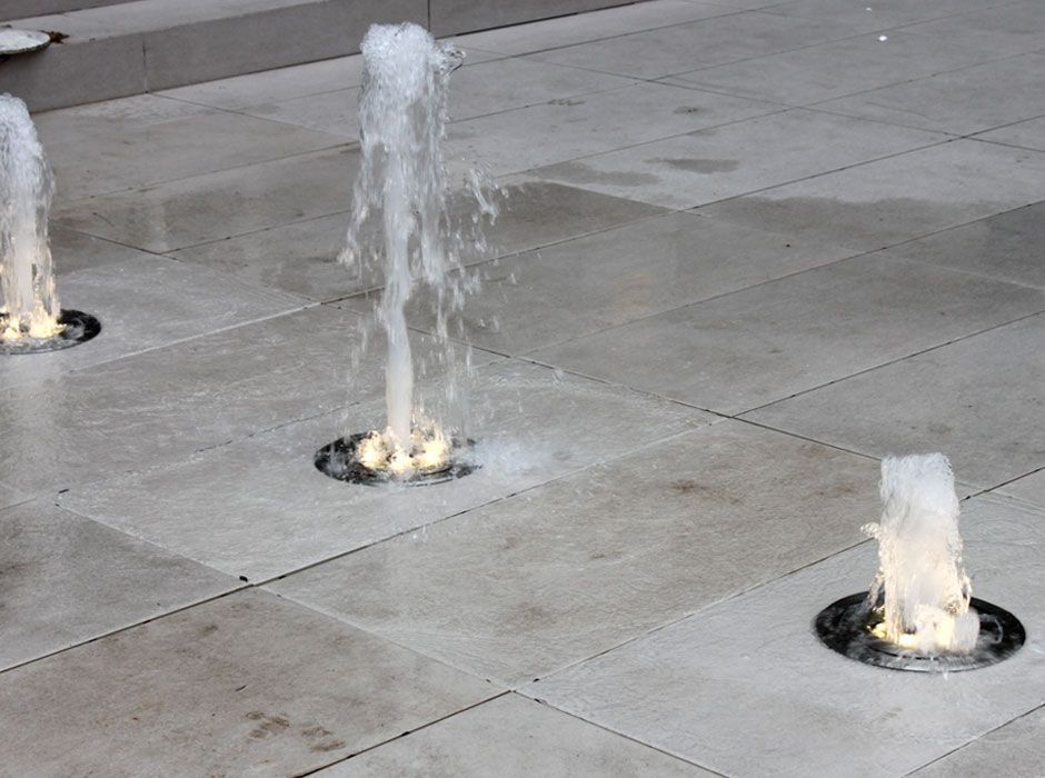 fuente para Jardín en espacio corporativo