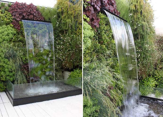 Fuenta de cascada para jardin