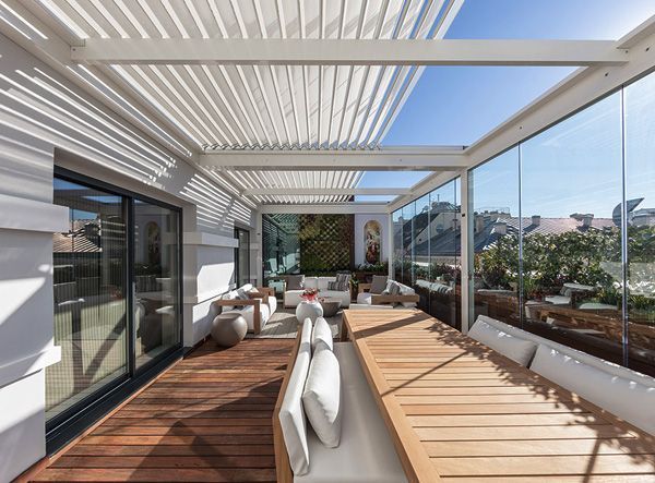 Terraza bioclimática en Madrid